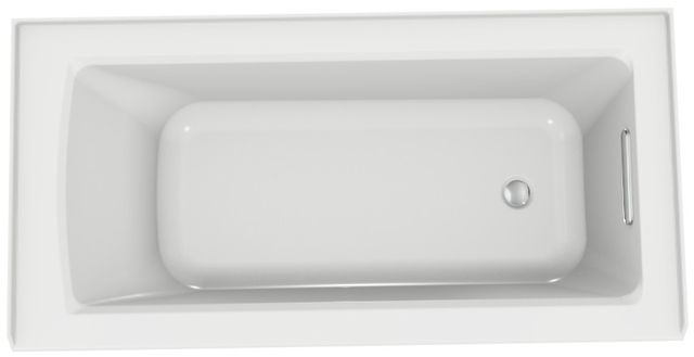 KOHLER® Archer® White 60" x 30" Alcove Bath - Right Drain-2