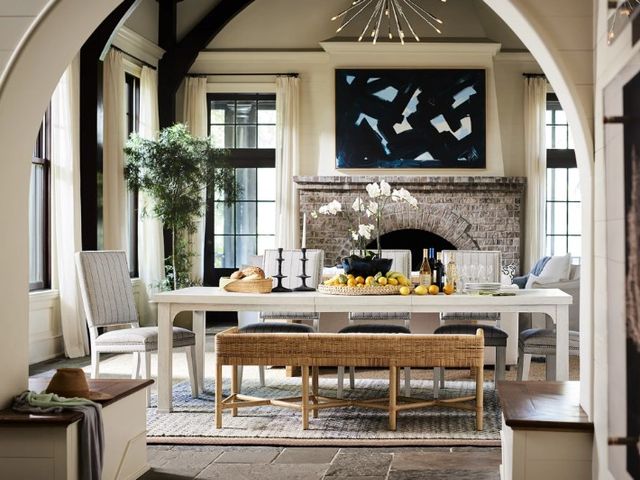 Universal Explore Home™ Escape Coastal Living Home Hamptons Colantino Marble/Sandbar Dining Chair-2