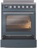 Ilve® Professional Plus II 30" Blue Grey Pro Style Induction Range-3