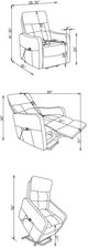 Coaster® Dayes Taupe Power Lift Recliner Chair-3