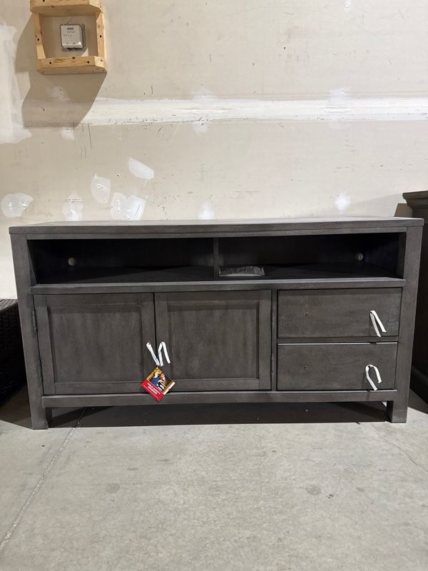 Clearance Liberty Furniture Modern Farmhouse Dusty Charcoal 56" Entertainment Console-0