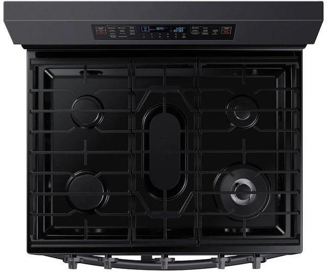 Samsung 30" Fingerprint Resistant Black Stainless Steel Freestanding Gas Range-4