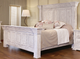 International Furniture Direct Terra White King Bed-0