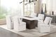 Furniture of America® Grasten 7-Piece White Rectangular Dining Table Set with Dark Walnut Base-0
