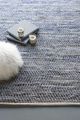 A & B Home 5'x8' Denim Rug with Shuttle Weave Durrie-5