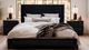 International Furniture Direct Empire Black King Panel Bed-1