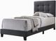 Coaster® Mapes Charcoal Twin Upholstered Bed-0