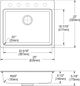 Elkay Quartz Classic® Graystone 25" x 22" x 5-1/2" Single Bowl Drop-In ADA Sink with Perfect Drain®-4