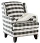 Furniture of America® Patricia Black/White Accent Chair-0