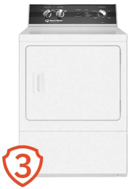 Speed Queen® DR3 7 Cu. Ft. White Electric Dryer-3
