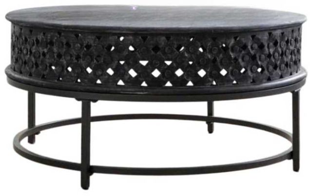 Liberty Furniture Stella Chalkboard Black Cocktail Table-0