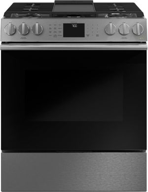 front view of the Café™ 30" Stainless Steel Slide In Gas Range