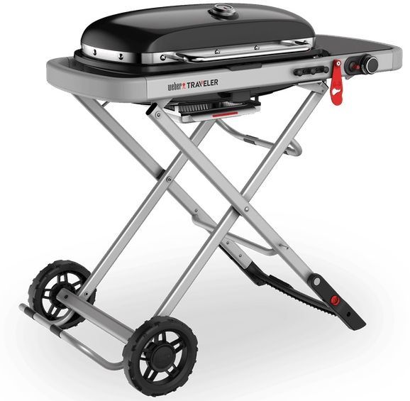 Weber® Grills® Traveler Single Burner Black Portable Liquid Propane Gas Grill-1