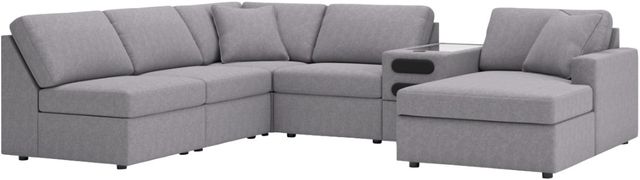Signature Design by Ashley® Modmax 6-Piece Granite Right-Arm Facing Sectional with Audio Console and Chaise-0