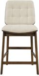Coaster® Redbridge 2-Piece Cream/Walnut Upholstered Counter Stool Set-4