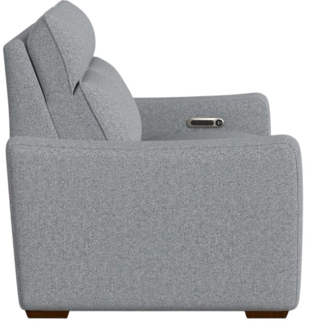 Flexsteel® Ava Stonewash Fabric Power Reclining Loveseat with Power Headrest and Lumbar-3