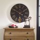 Uttermost® Bond Street Black 30" Wall Clock-1