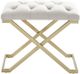 Inspire™ Rada Ivory/Brushed Gold Bench-0