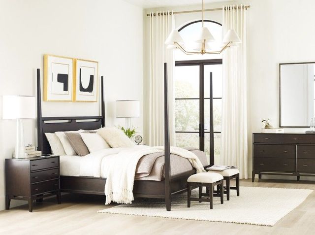 aspenhome® Sutton French Roast Queen Tall Poster Bed-2