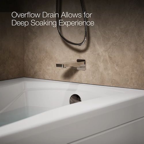KOHLER® Mariposa® White 72" x 36" Alcove Whirlpool Bath-4