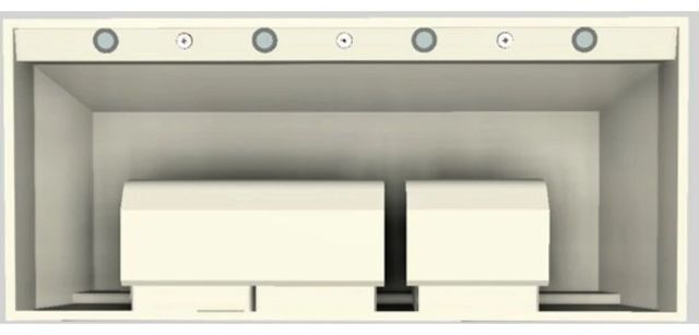 Vent-A-Hood® Designer Series 54" Biscuit Wall Mounted Range Hood-3