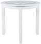Jofran Inc. Urban Icon Glass Top Round Counter Table with White Base-0