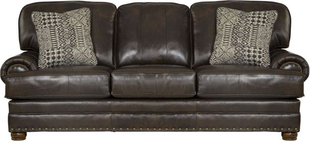Jackson Furniture Roberto Cocoa Leather Sofa-0