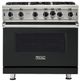 Viking® 5 Series 36" Antique Bronze Pro Style Liquid Propane Gas Range-0