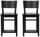 Linon Brompton 2-Piece Black Counter Stool-3