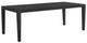 Elements International Versailles Contemporary Black Dining Table-0