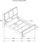 Coaster® Arini Cream/Sand Wash Queen Upholstered Panel Bed -4