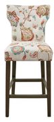 Olliix by Madison Park Avila Orange Multi Tufted Back Counter Stool-1