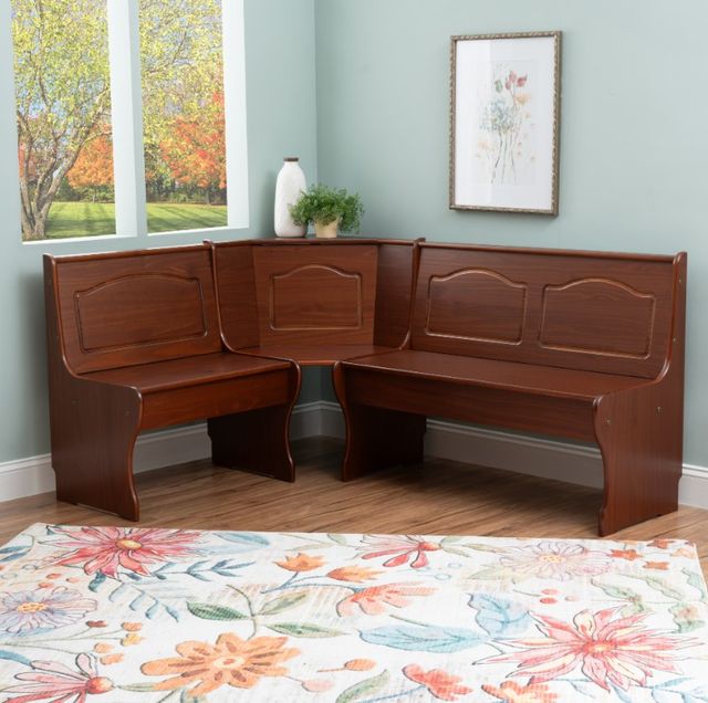 Linon Chelsea Walnut Nook Corner Bench-1
