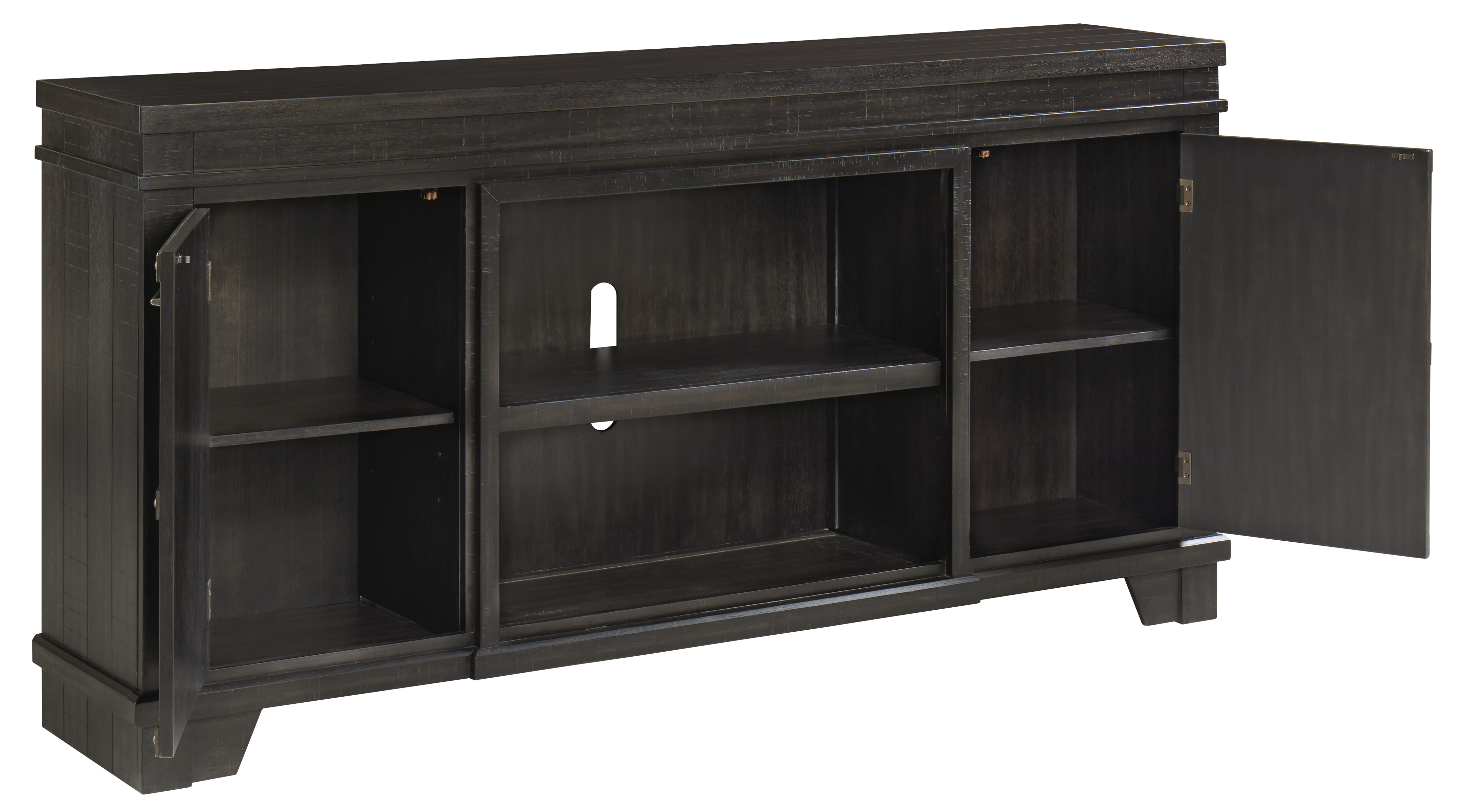 Signature Design by Ashley Noorbrook Black 72 TV Stand Farnham s Furniture Galleries Casper Wyoming