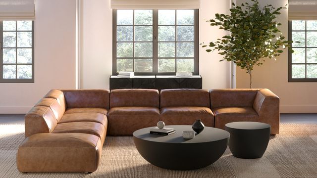 Moe's Home Collection Insitu Black Concrete Outdoor Side Table-3