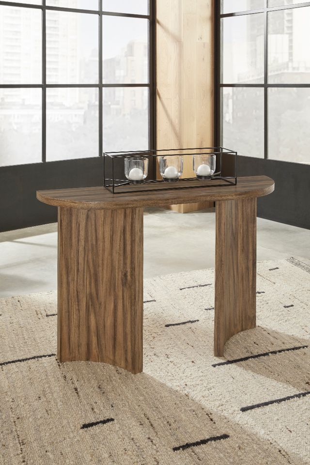 Signature Design by Ashley® Austanny Warm Brown Sofa Table-4