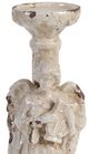 A & B Home White Washed 15" Candle Holder-1
