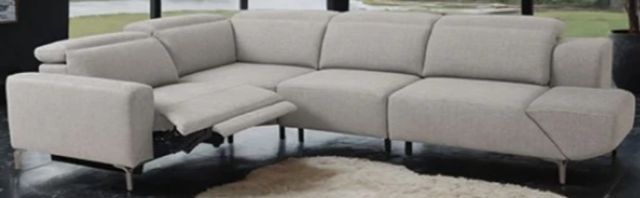 Furniture of America® Melancton 4-Piece Light Gray Power Sectional-1