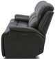 Liberty Furniture Bentley Graphite Gray Leather Dual Power Zero Gravity Reclining Sofa-2