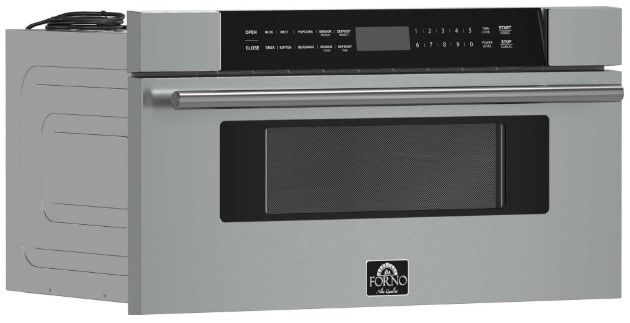 FORNO® Capoliveri 1.2 Cu. Ft. Stainless Steel Microwave Drawer-1