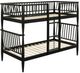 Coaster® Abram Black Youth Twin Over Twin Bunk Bed with Ladder-0