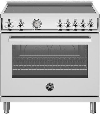 Bertazzoni Professional Series 36" Fingerprint Resistant Stainless Steel Pro Style Induction Range