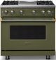 Viking® 5 Series 36" Martini Pro Style Gas (NG) Range with Brushed Brass Trim-0