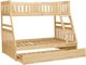 Homelegance® Bartly Natural Pine Youth Twin/Full Bunk Bed with Twin Trundle-2