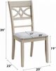 ACME Furniture Ferris 2-Piece Antique Gray Side Chair Set-3