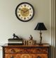 YHD Black/Gold Venetian Round Gear Clock-1
