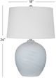 Bassett Mirror Lyance Cream/Light Blue Table Lamp-3
