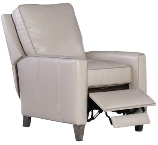 Bradington-Young Customizable Yorba Manual Leather High Leg Lounger-1