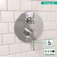Hansgrohe Ecostat Classic Chrome Round Pressure Balance Trim-2
