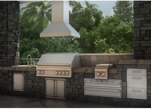 ZLINE 36" Stainless Steel Professional Outdoor Island Range Hood-4